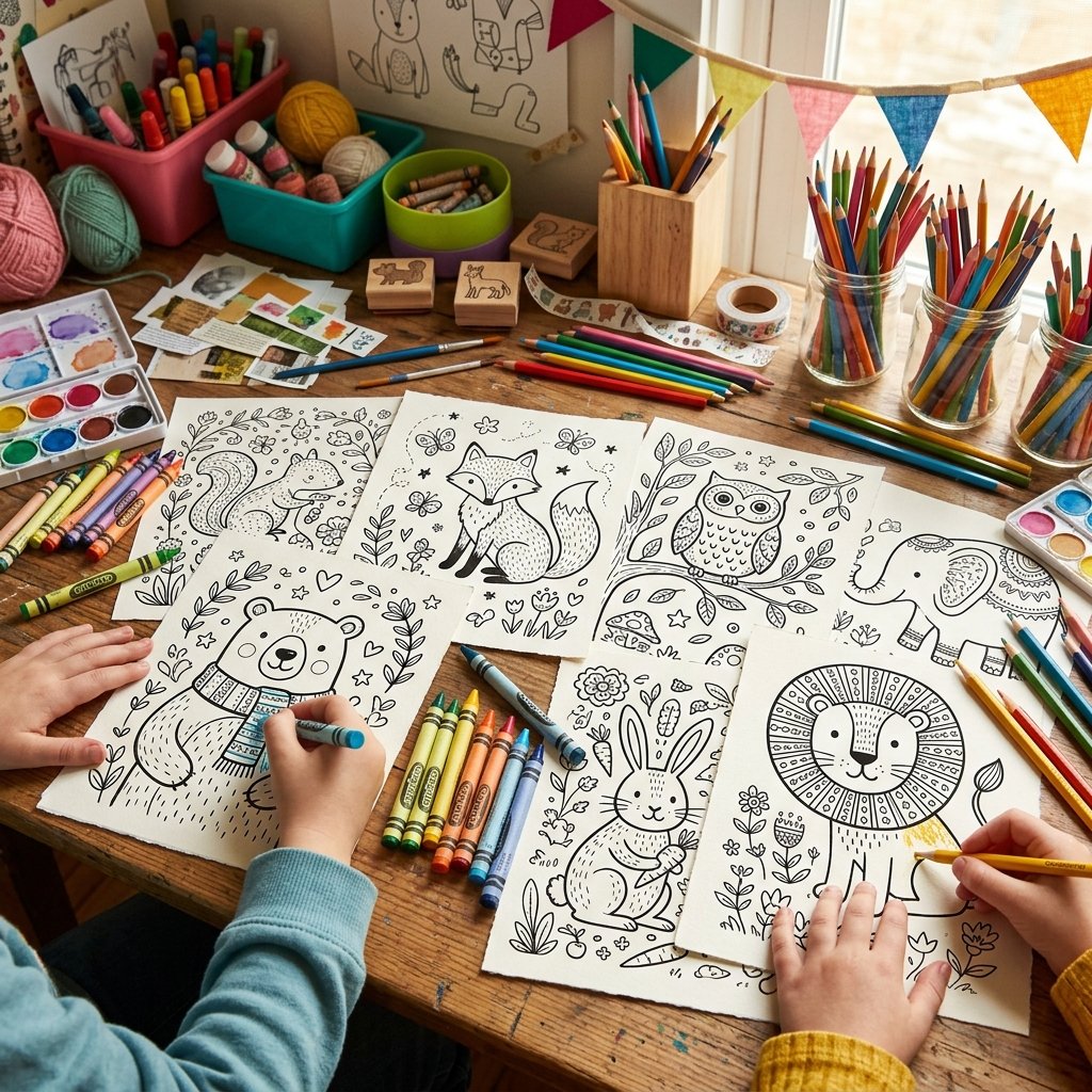 Coloring Book Desk